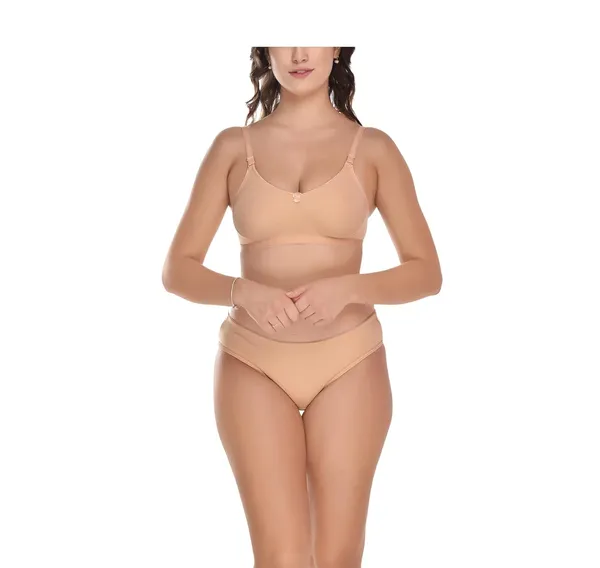 Beige_Bra-Panty_Set_for_Women_|_Cotton_Hosiery