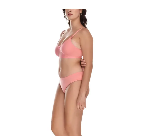 Peach_Bra-Panty_Set_for_Women_|_Cotton_Hosiery