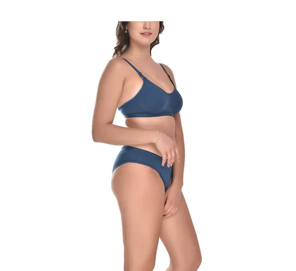 Peacock_Blue_Bra-Panty_Set_for_Women_|_Cotton_Hosiery