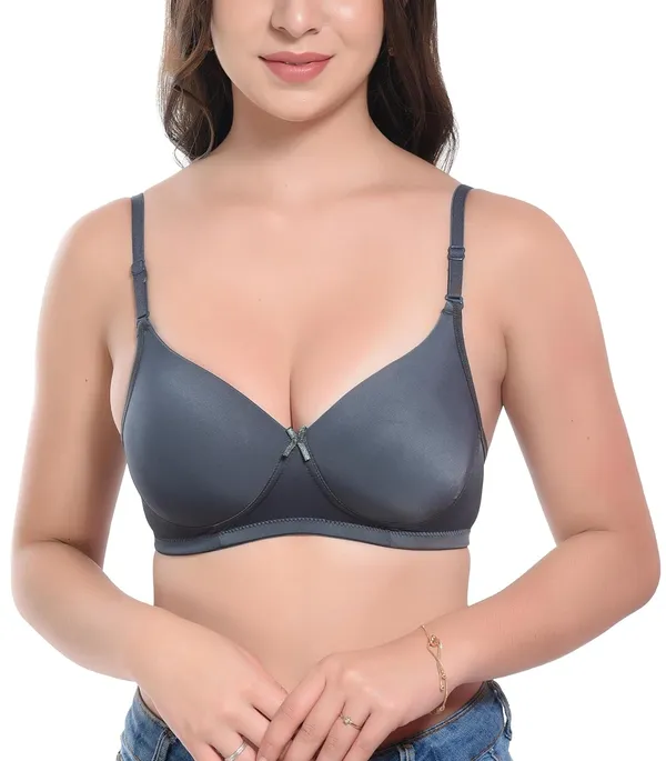 Grey_Imported_Lycra_Padded_Bra_For_Women