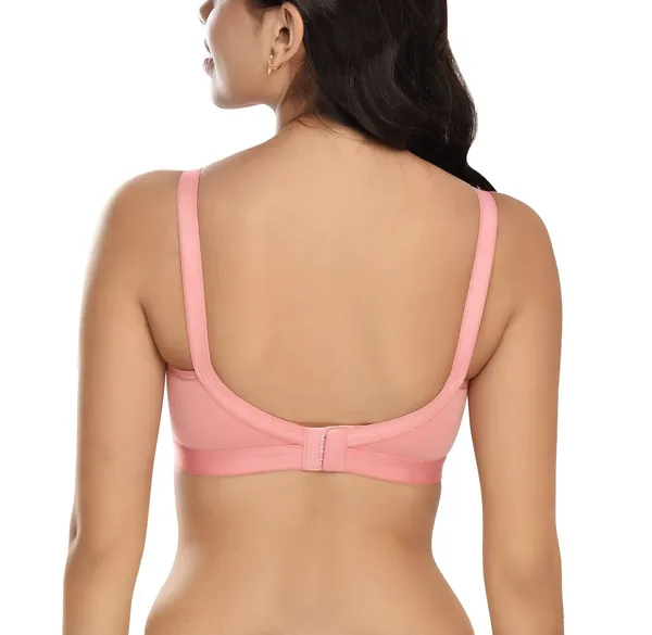 Peach_T-Shirt_Bra_for_Women_|_Non-Padded_and_Cotton_Hosiery