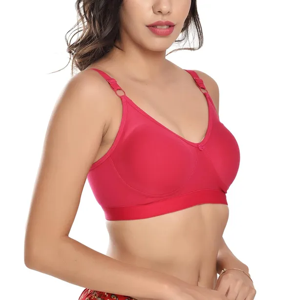 Pink_T-Shirt_Bra_for_Women_|_Non-Padded_and_Cotton_Hosiery