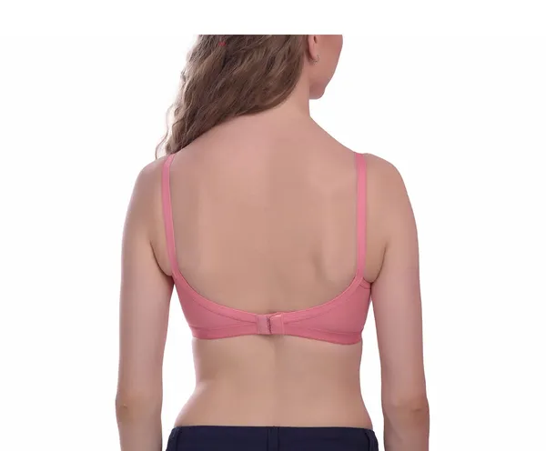 Peach_T-Shirt_Bra_for_Women_|_Non-Padded_and_Cotton_Hosiery