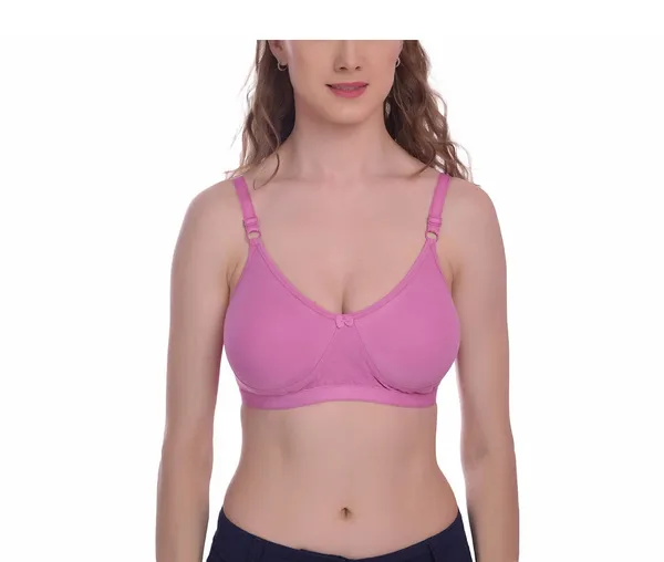 Pink_T-Shirt_Bra_for_Women_|_Non-Padded_and_Cotton_Hosiery