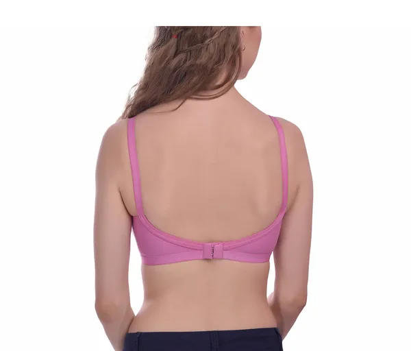 Pink_T-Shirt_Bra_for_Women_|_Non-Padded_and_Cotton_Hosiery