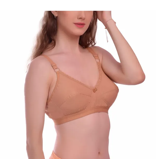 Beige_T-Shirt_Bra_for_Women_|_Non-Padded_and_Cotton_Hosiery