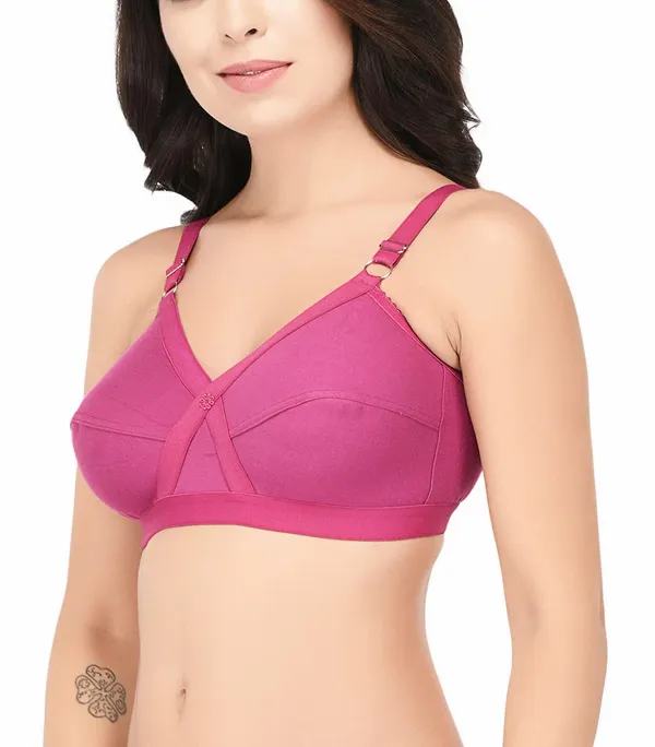 Dark_Pink_T-Shirt_Bra_for_Women_|_Non-Padded_and_Cotton_Hosiery