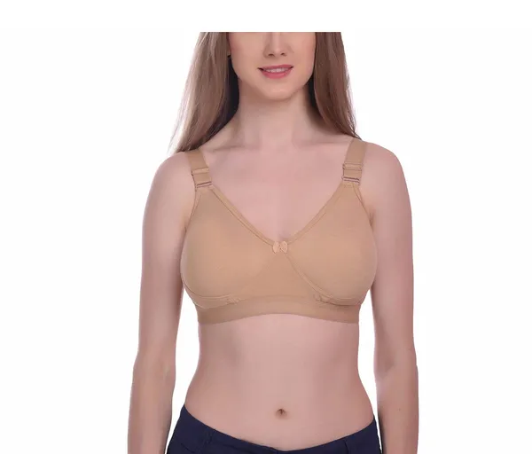 Beige_T-Shirt_Bra_for_Women_|_Non-Padded_and_Cotton_Hosiery