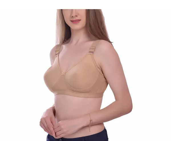 Beige_T-Shirt_Bra_for_Women_|_Non-Padded_and_Cotton_Hosiery