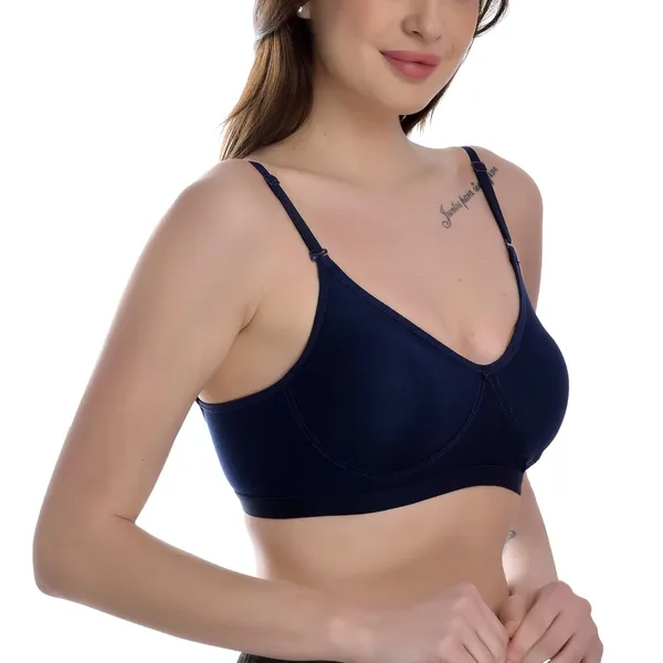 Dark_Blue_T-Shirt_Bra_for_Women_|_Non-Padded_and_Cotton_Hosiery