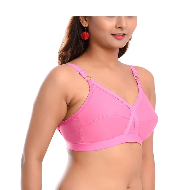 Pink_T-Shirt_Bra_for_Women_|_Non-Padded_and_Cotton_Hosiery