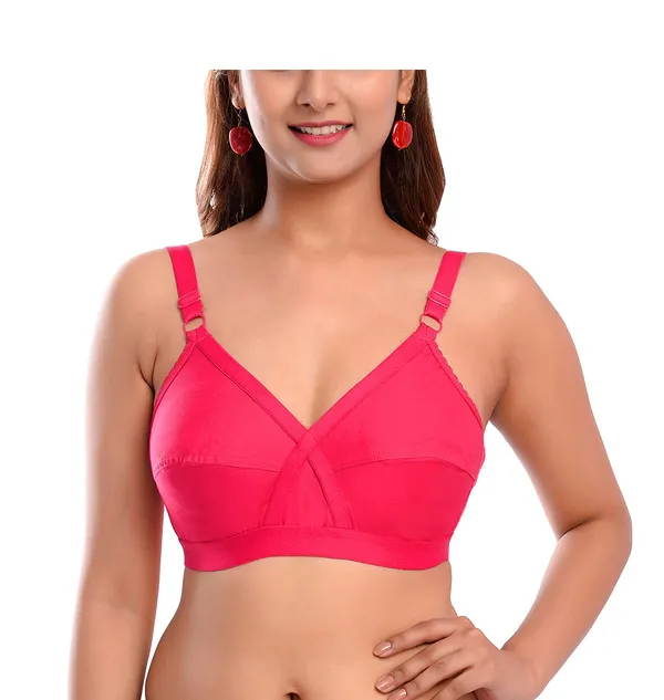 Dark_Pink_T-Shirt_Bra_for_Women_|_Non-Padded_and_Cotton_Hosiery