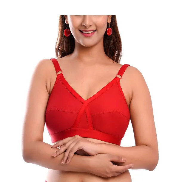 Maroon_T-Shirt_Bra_for_Women_|_Non-Padded_and_Cotton_Hosiery