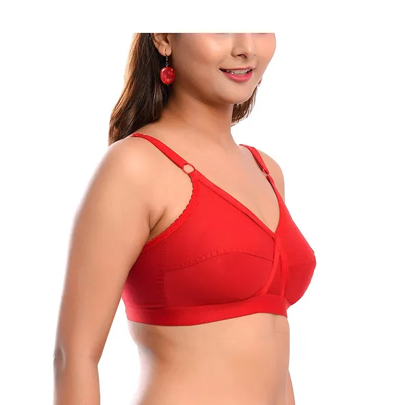 Maroon_T-Shirt_Bra_for_Women_|_Non-Padded_and_Cotton_Hosiery