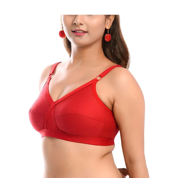 Maroon_T-Shirt_Bra_for_Women_|_Non-Padded_and_Cotton_Hosiery