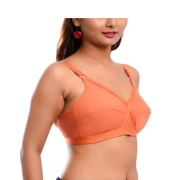 Orange_T-Shirt_Bra_for_Women_|_Non-Padded_and_Cotton_Hosiery