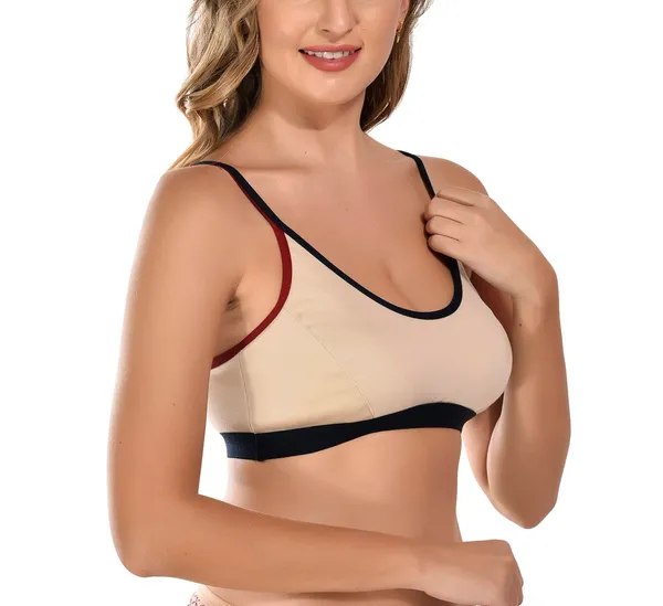 Beige_Sports_Bra_for_Women_|_Non-Padded_and_Cotton_Hosiery