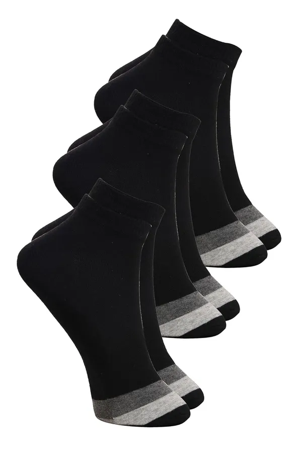 Black_Cotton_Ankle_Length_Socks_Stripe_Design_For_Men_(Pack_Of_3)