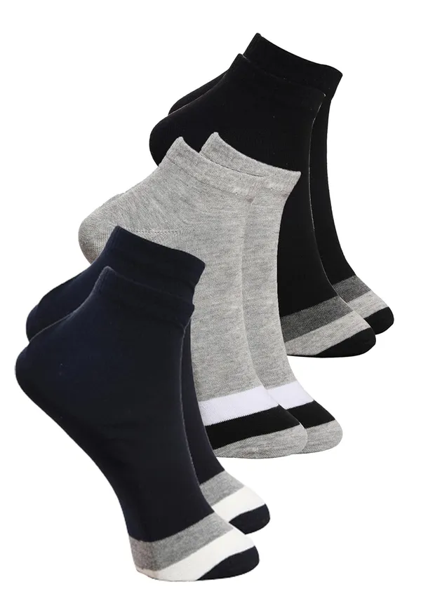 Black_&_Grey_&_Navy_Cotton_Ankle_Length_Socks_Stripe_Design_For_Men_(Pack_Of_3)