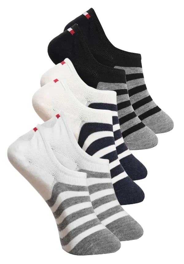Black_&_Grey_&_White_Cotton_Loafer_Socks_Stripe_Design_For_Men_(Pack_Of_3)
