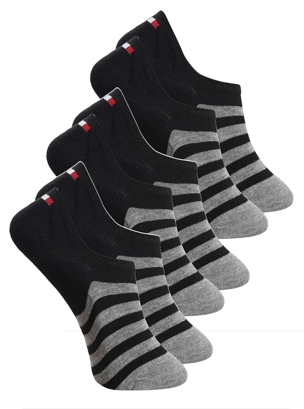 Black_Cotton_Loafer_Socks_Stripe_Design_For_Men_(Pack_Of_3)