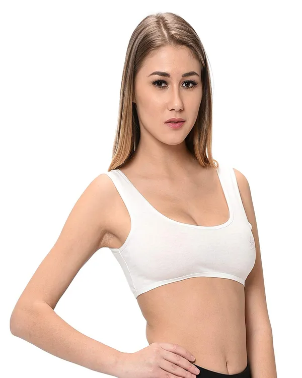 White_Sports_Bra_for_Women_|_Cotton_Hosiery
