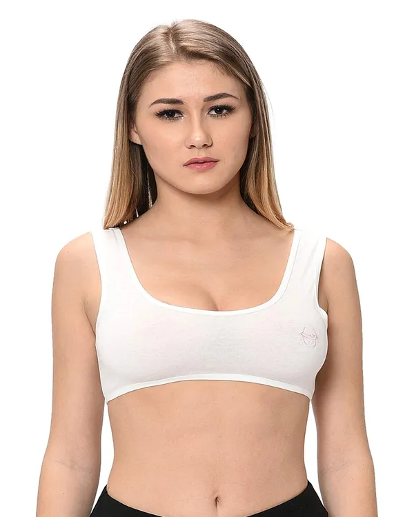 White_Sports_Bra_for_Women_|_Cotton_Hosiery