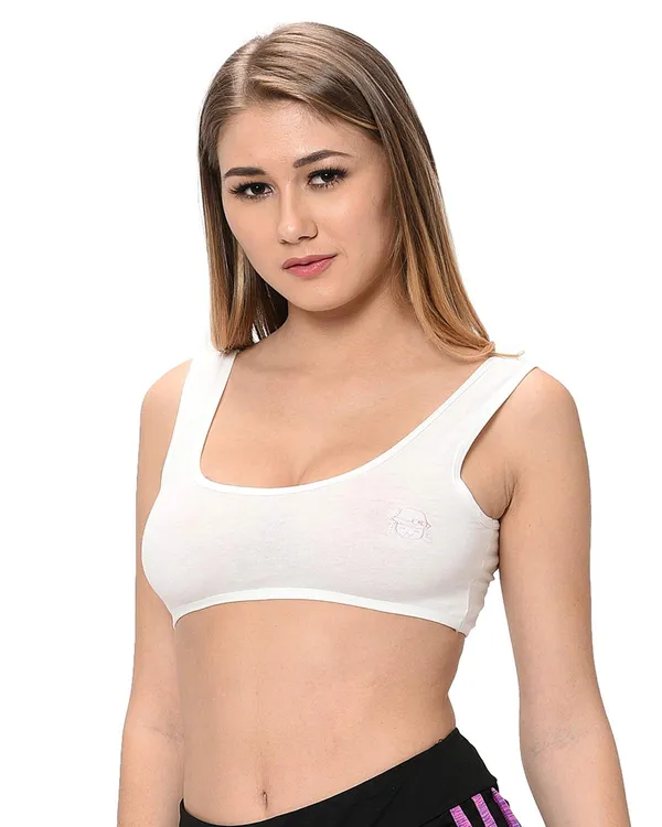 White_Sports_Bra_for_Women_|_Cotton_Hosiery