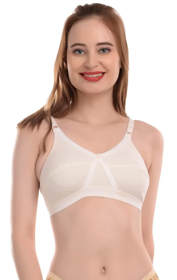 Cream_Full_Coverage_T_Shirt_Bra_C-Cup_For_Women