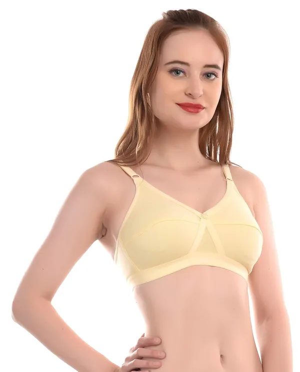 Yellow_Full_Coverage_T_Shirt_Bra_C-Cup_For_Women