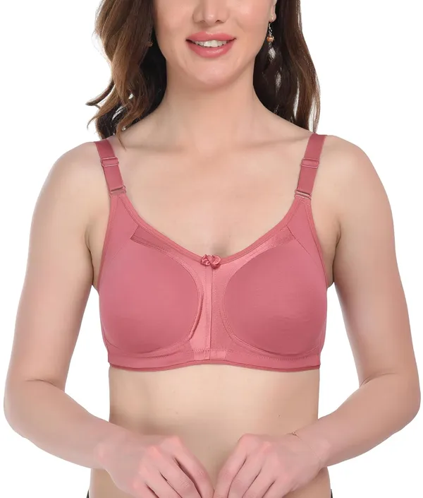 Pink_T-Shirt_Bra_for_Women_|_Non-Padded_and_Cotton_Hosiery