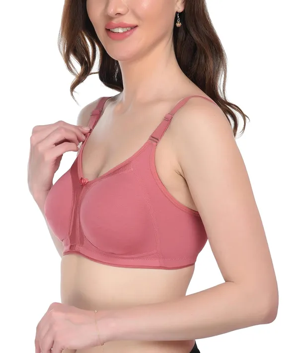 Pink_T-Shirt_Bra_for_Women_|_Non-Padded_and_Cotton_Hosiery