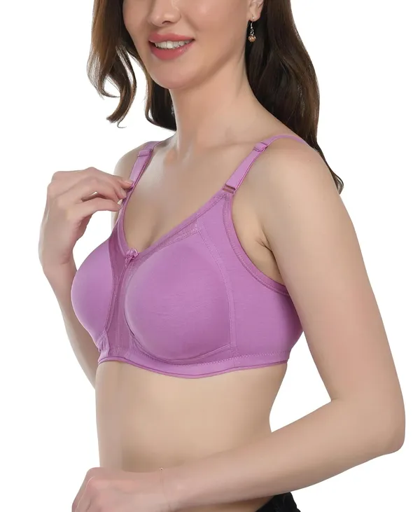 Pink_T-Shirt_Bra_for_Women_|_Non-Padded_and_Cotton_Hosiery