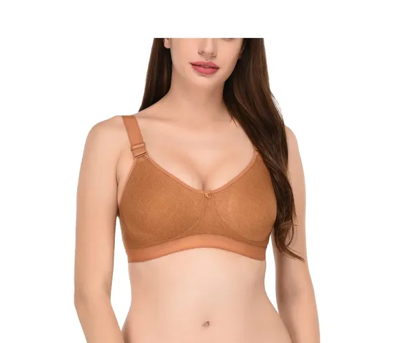 Brown_T-Shirt_Bra_for_Women_|_Non-Padded_and_Cotton_Hosiery