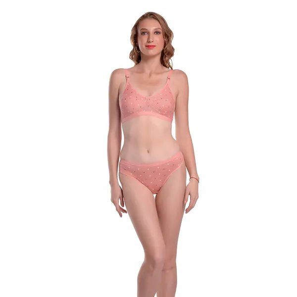Peach_Printed_B-Cup_Bra_&_Panty_Set_for_Women_|_Cotton_Hosiery