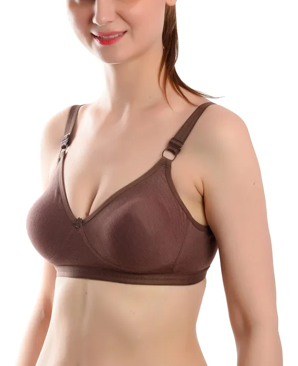 Brown_T-Shirt_Bra_for_Women_|_Non-Padded_and_Cotton_Hosiery