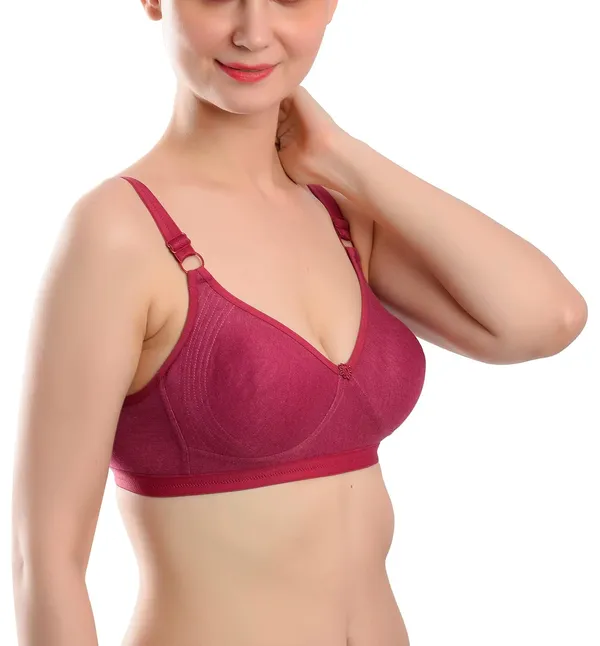 Pink_T-Shirt_Bra_for_Women_|_Non-Padded_and_Cotton_Hosiery