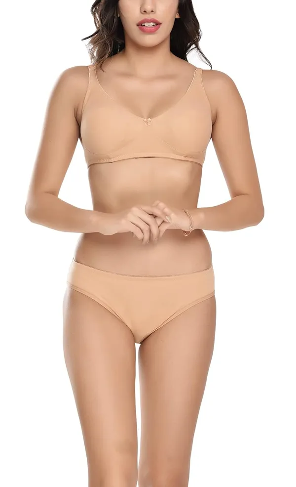 Cream_Bra-Panty_Set_for_Women_|_Cotton_Hosiery_and_Non-Padded