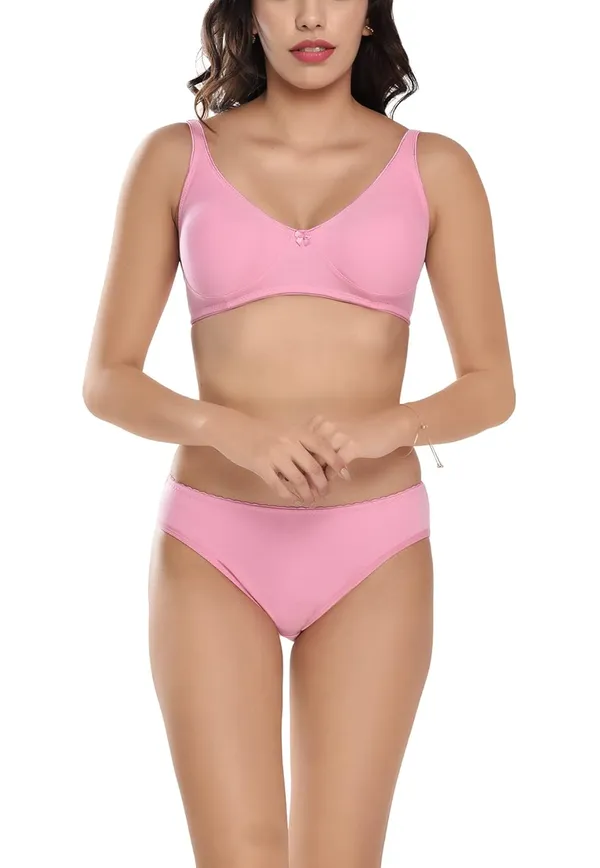 Pink_Bra-Panty_Set_for_Women_|_Cotton_Hosiery_and_Non-Padded