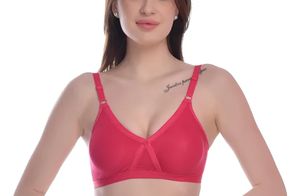 Pink_T-Shirt_Bra_for_Women_|_Non-Padded_and_Cotton_Hosiery