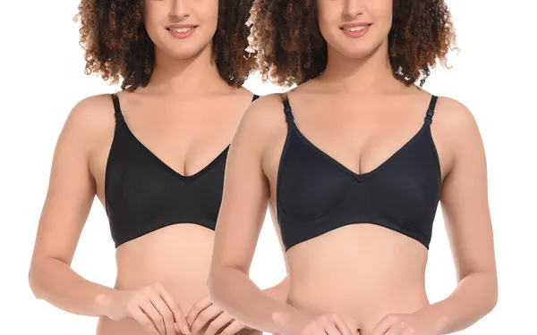Pack_of_2_|_Black_T-Shirt_Bra_for_Women_|_Non-Padded_and_Cotton_Hosiery