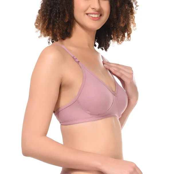 Pack_of_2_|_Brown_T-Shirt_Bra_for_Women_|_Non-Padded_and_Cotton_Hosiery