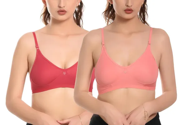 Pack_of_2_|_Lipstick_&_Peach_T-Shirt_Bra_for_Women_|_Non-Padded_and_Cotton_Hosiery
