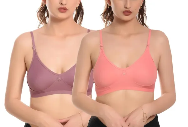 Pack_of_2_|_Mauve_T-Shirt_Bra_for_Women_|_Non-Padded_and_Cotton_Hosiery