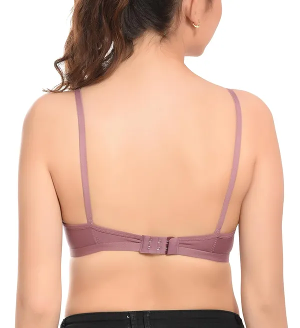 Pack_of_2_|_Mauve_T-Shirt_Bra_for_Women_|_Non-Padded_and_Cotton_Hosiery