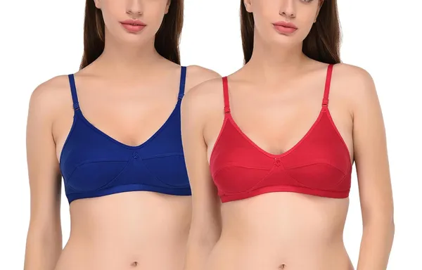 Pack_of_2_|_Blue_T-Shirt_Bra_for_Women_|_Non-Padded_and_Cotton_Hosiery