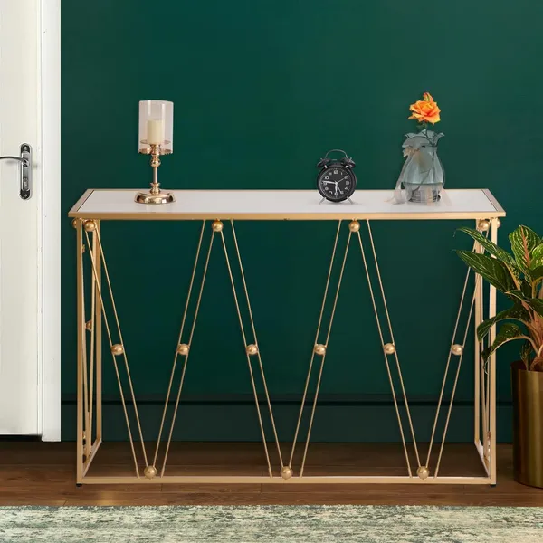 Gold_modern_console_table_with_a_metal_frame,_accent_entryway_table_for_the_hallway._Can_be_used_as_a_sofa_side_table_for_the_living_room,_bedroom,_or_entrance.