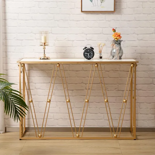 Gold_modern_console_table_with_a_metal_frame,_accent_entryway_table_for_the_hallway._Can_be_used_as_a_sofa_side_table_for_the_living_room,_bedroom,_or_entrance.