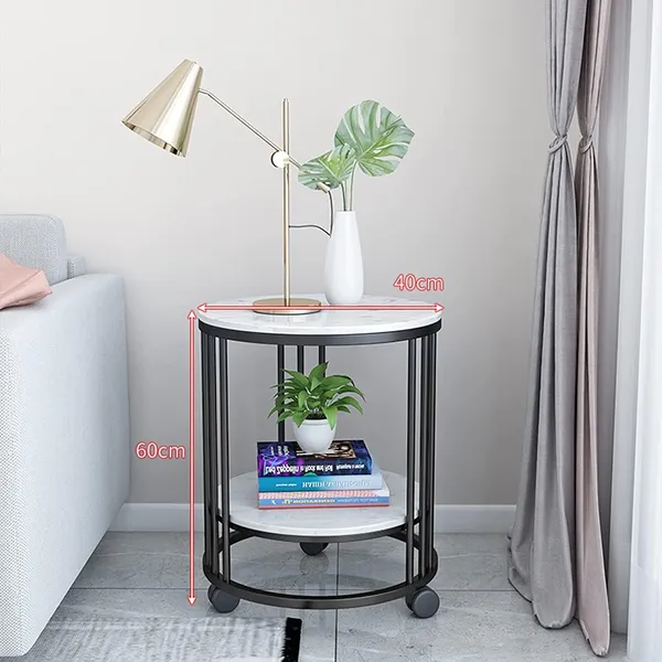 Black_Small_Round_Table_Living_Room_Sofa_Side_Table_With_Wheels_2-Tier_Corner_Table_Nightstand,_40X60Cm