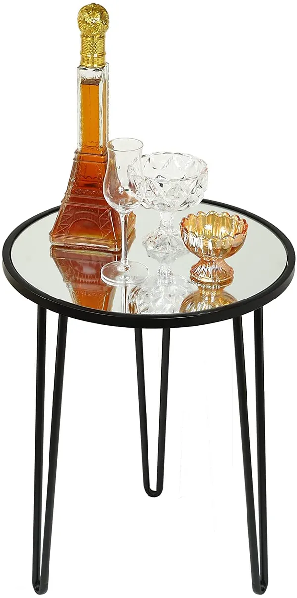 Silver_modern_home_decor_small_accent_table._Easy-to-assemble_gold_bedside_table_or_small_glass_table_in_black.